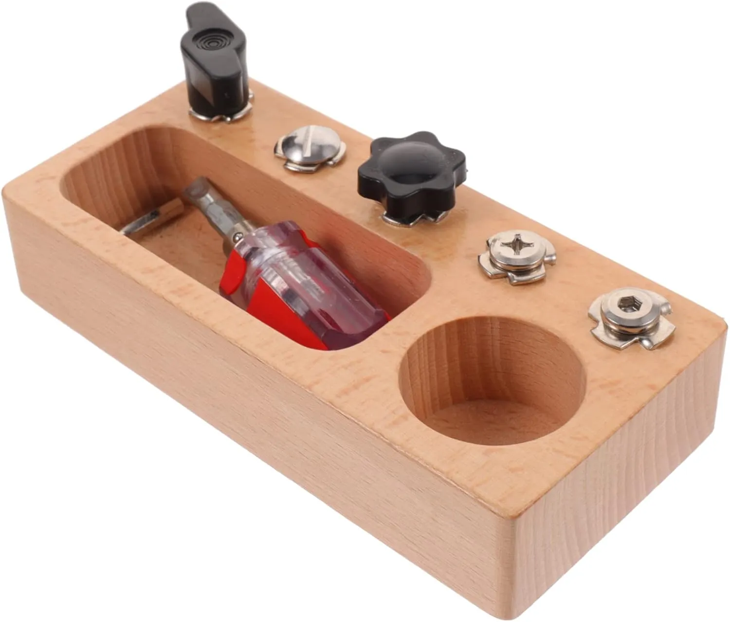 1 Set Interactive Educational Screwdriver Board for Fun Learning Activity to Enhance Coordination Cognitive Skills and Self Confidence Lightweight Safe and Design
