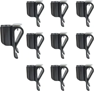 10 Pack Golf Club Bag Clips On Putter Clamp Holder Organizer Value Durable Plastic Black Putting Clip Golf Accessories for Men Women Golfer
