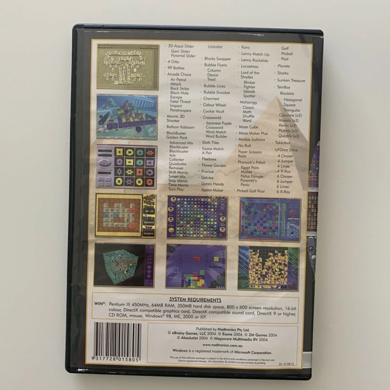 101 Puzzle & Logic Games - Nodtronics Full Version - PC, 2004 CDROM