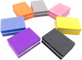 10/25/50Pcs Colorful Mini Nail Files Acrylic Nails Double Side 100/180 Grit Emery Boards for Professional Manicure Pedicure Tool(50Pcs Orange)
