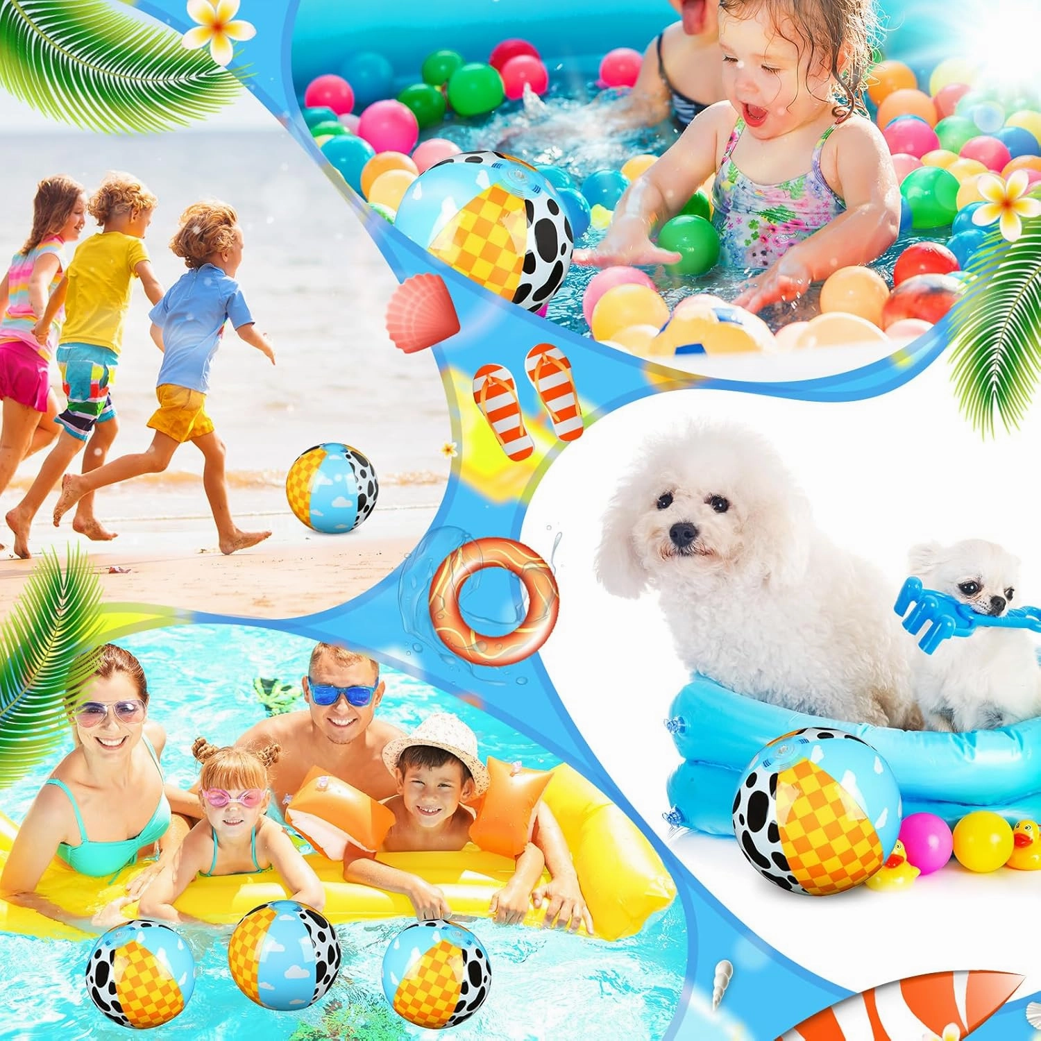 12 Pack Toy Inspire Game Themed Beach Ball for Kids 7.87" Bulk for Summer Pool and Beach Game Gifts Two Infinity and Beyond Birthday Party Supplies End of The Year Class Decoration Favor