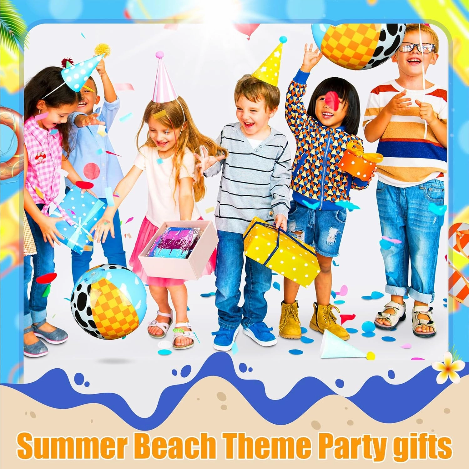 12 Pack Toy Inspire Game Themed Beach Ball for Kids 7.87" Bulk for Summer Pool and Beach Game Gifts Two Infinity and Beyond Birthday Party Supplies End of The Year Class Decoration Favor