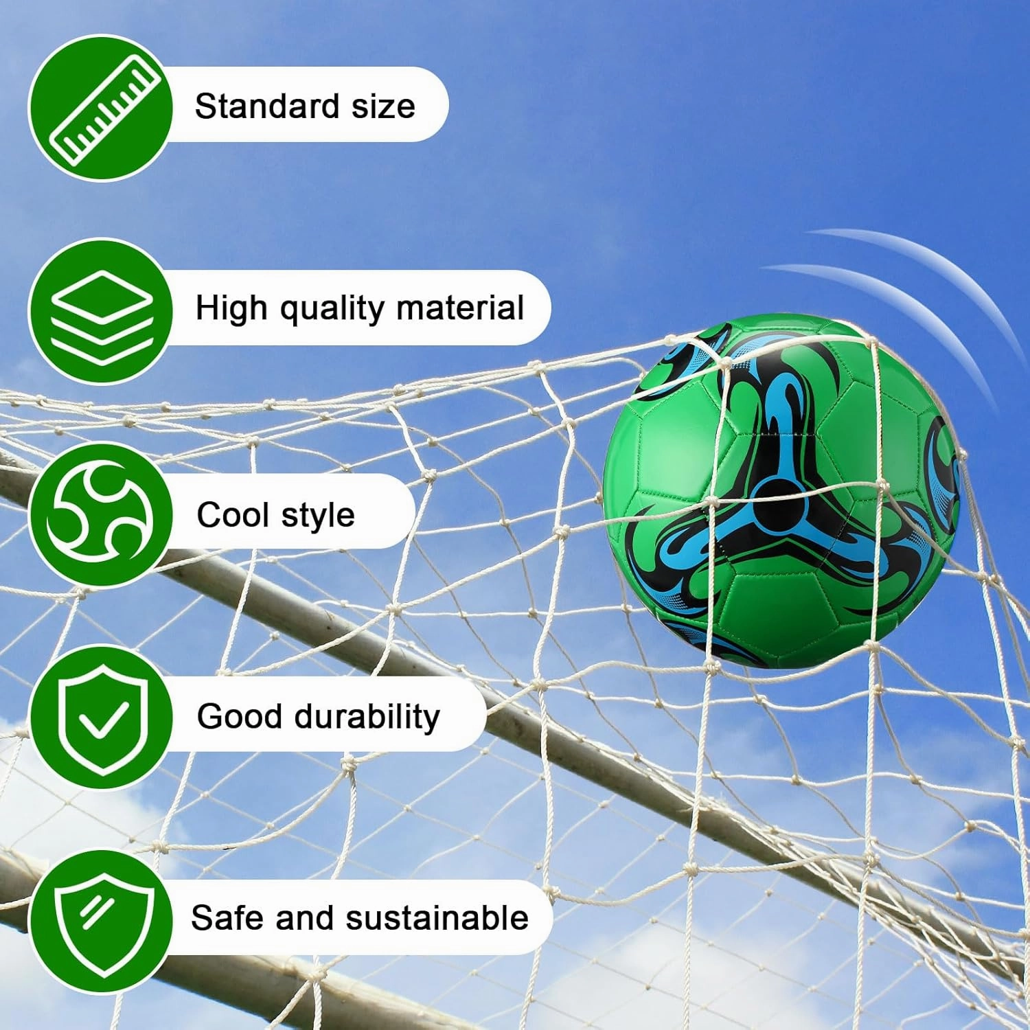 12 Pcs Bulk Soccer Balls with 2 Pump Official Size Deflated Soccer Ball Football for Indoor Outdoor Game Sports Training Back to School Birthday Gift
