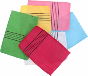 12pcs Colorful Exfoliating Body Towels Coarse Texture Bath Cloths for Deep Skin Cleansing and Gentle Exfoliation for Sauna Hot and Spa Use