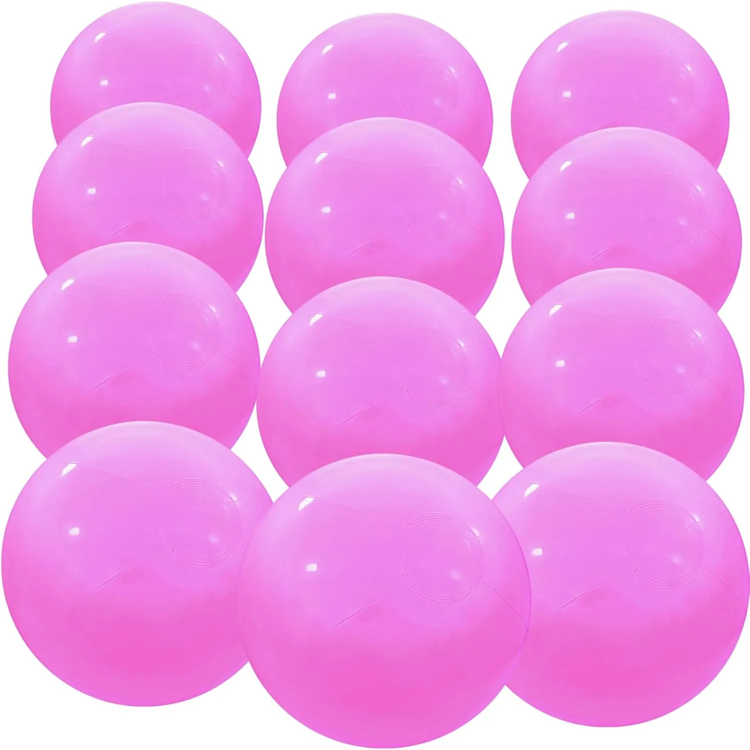 12" Beach Balls Bulk 12 Pack Inflatable Pool Ball for Kids Summer Water Games Party Supplies