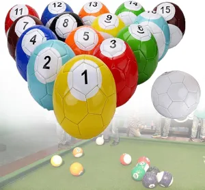 16 Pcs Snooker Balls Billiard Snook Soccer Ball Gaint Snookball Snook Ball Soccer Table Game Huge Billiards Football,20CM