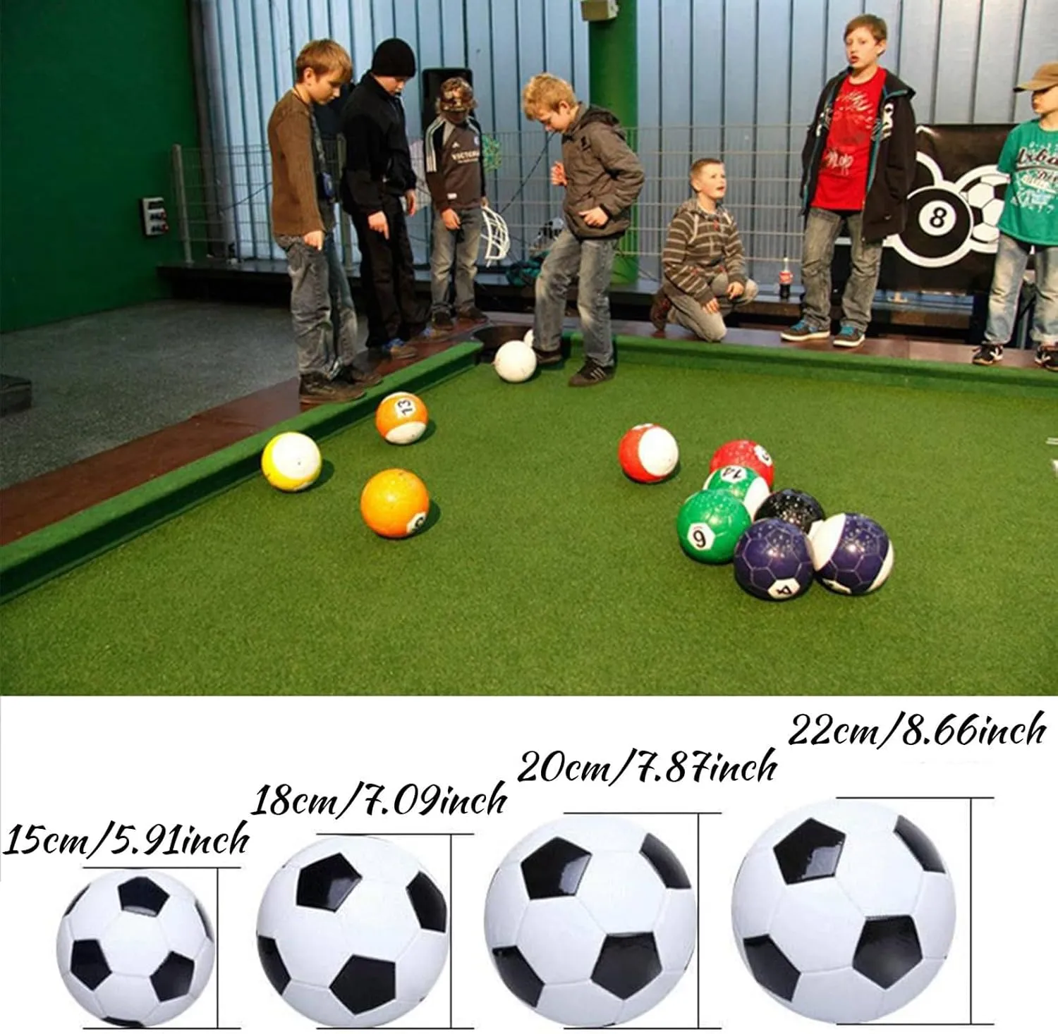 16 Pcs Snooker Balls Billiard Snook Soccer Ball Gaint Snookball Snook Ball Soccer Table Game Huge Billiards Football,20CM