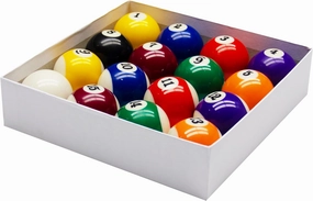 16pcs Professional American Pool Balls Set - 57mm/2.24in Resin Billiard Balls with 10% Bounce Upgrade, Durable & Anti-Break for Competition