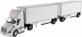 1:50 for Truck 579 Single AXLE WITH2 Wabash Skeleton Trailer Model Alloy Car Model Metal Vehicle Toy Motor Vehicles Toys