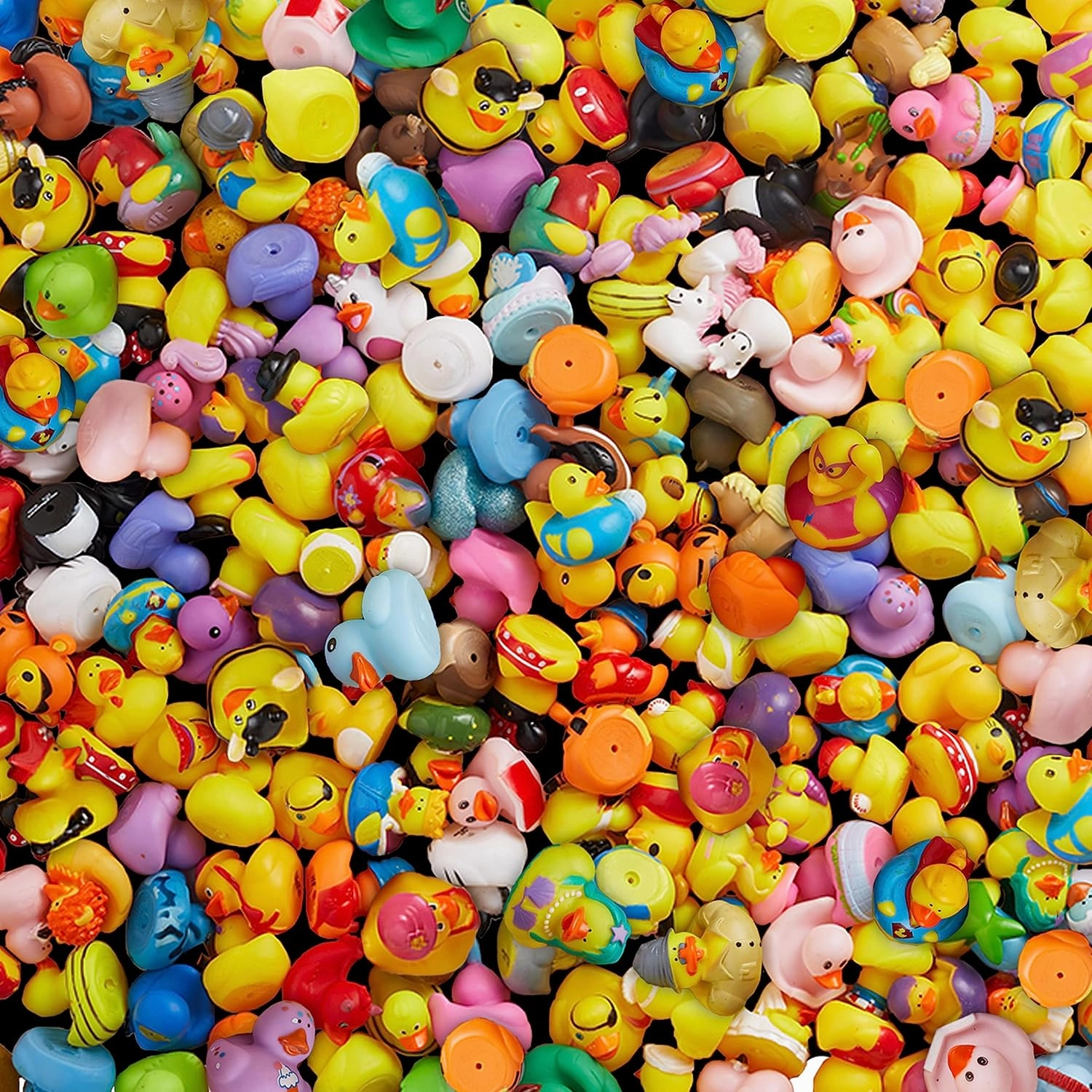 200 Pack Rubber Duck for Jeeps Ducking - 2" Bulk Floater Duck for Kids - Baby Bath Toy Assortment - Party Favors, Birthdays, Bath Time, and More (100 Varieties)
