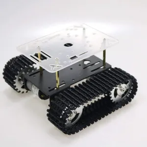 2021 Updated RC Metal Robot Tank Car Chassis for Arduino/Raspberry pi, Track Crawler/Caterpillar, Robotic Starter Learning Kit, DIY Science Experiment Platform, NodeMCU Wireless Remote Control