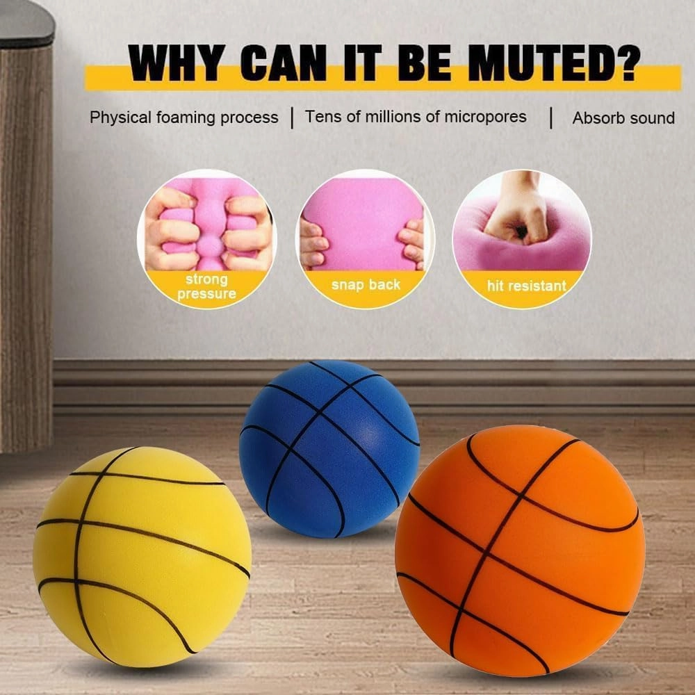 2025 New Dribble Dream Silent Basketball, Foam Basketball Training, Quiet Ball Gift for Youth Various Indoor Activities