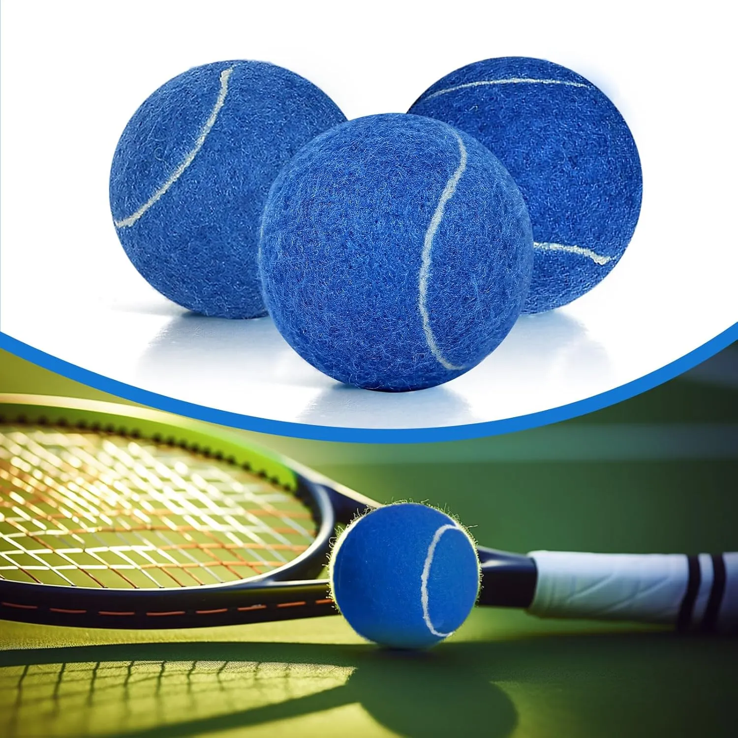 24 Pack Tennis Balls, Training Tennis Balls, Pet Dog Playing Balls, Practice Tennis Balls with Mesh Bag for Transport and Beginner Training