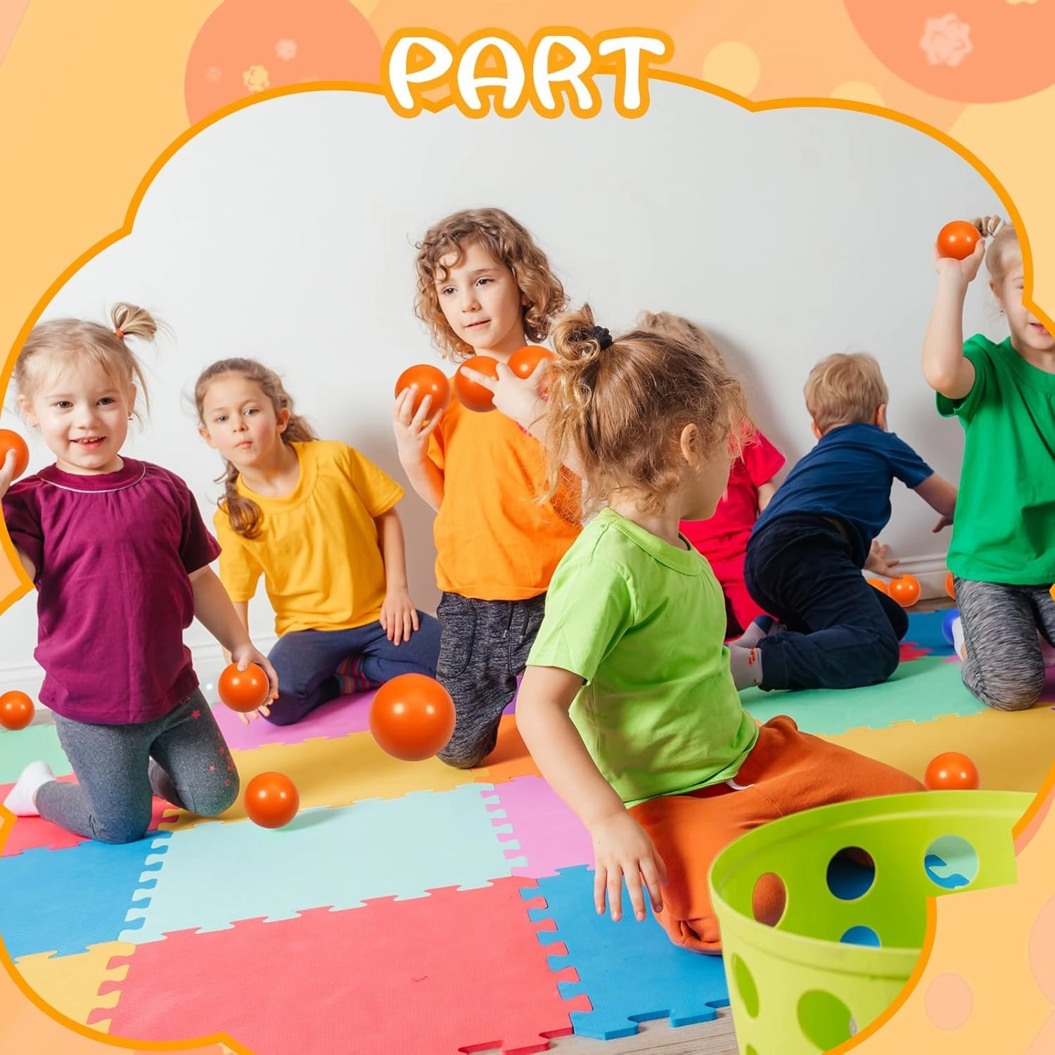 24 Pcs Orange Foam Stress Ball Squeeze Stress Relief Balls for Kids and Adults Hand Exercise Sensory Relief Toys for Anxiety ADHD Autism （Orange）