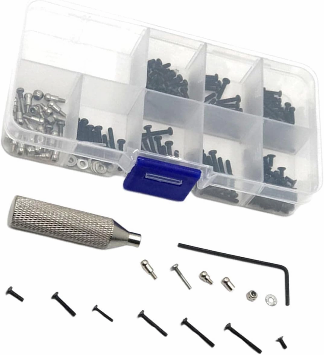 257* RC Car Screw Kit Assortment Set Tool with Storage Box for Wltoys 1/28 284131 K969 K979 K989 K999 P929 P939 RC Crawler Vehicle