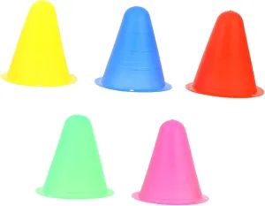 25Pcs Colorful Skating Training Cones for Outdoor Sports Traffic Road Cones with Stable Flat Bottom Design for Skating Drills and Soccer Training Hollowed Structure