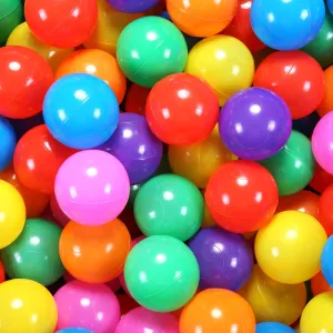2.75 Inch Big Ball Pit Balls - Crush Proof Plastic Balls for Ball Pit Pack of 50pcs Set for Toddlers Ball Pool Playtent Tunnels with Reusable Storage Bag
