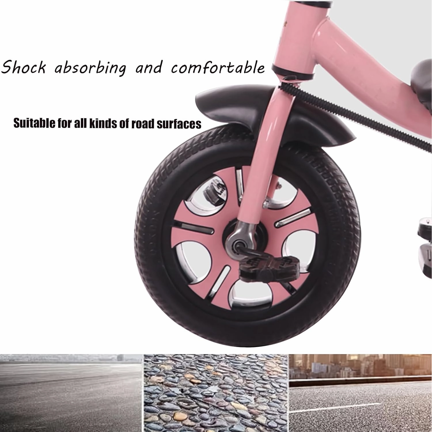 2 in 1 Baby Tricycle Car with Push Handle, Lightweight Safe Kids Folding Trikes tricycles Mini Easy Steer Bike for Toddlers Boys and Girls Gift,Blue,Style 2