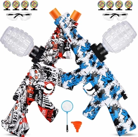 2 Set Splat Launcher Toy, Double Model Splatter Toy for Outdoor Activities Team Game, Christmas, Halloween, New Year, Birthday for Ages 14 & up