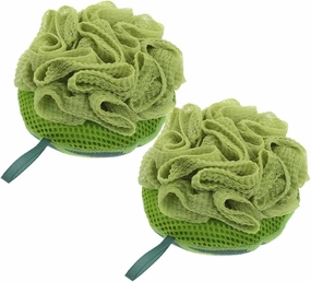 2Pcs Cute Watermelon Bath Scrubber for Adults Soft Mesh Body Sponge for Gentle Cleansing Durable Bath Loofahs for Home Travel Shower Accessory