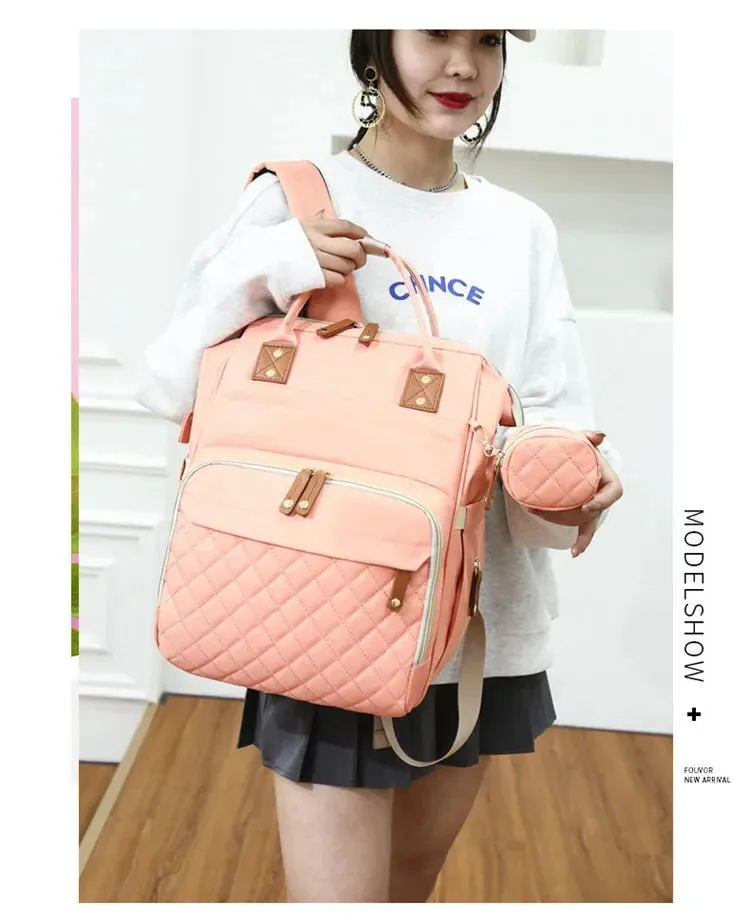 3-in-1 Diaper Backpack with Foldable Changing Pad