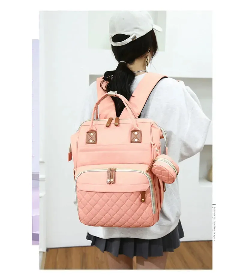 3-in-1 Diaper Backpack with Foldable Changing Pad
