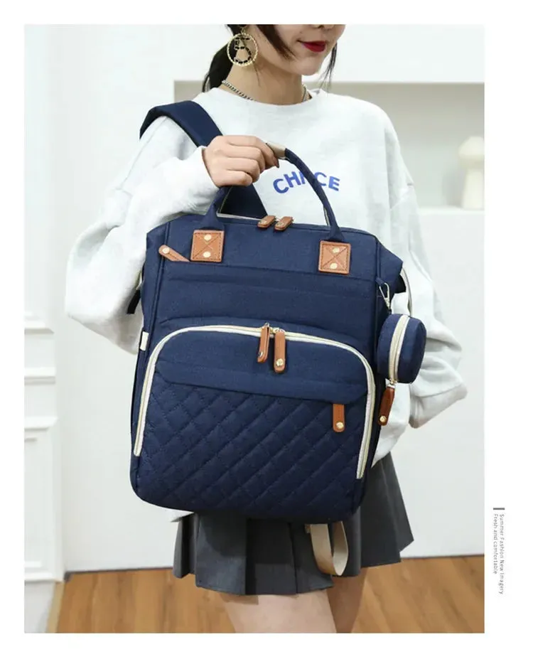 3-in-1 Diaper Backpack with Foldable Changing Pad