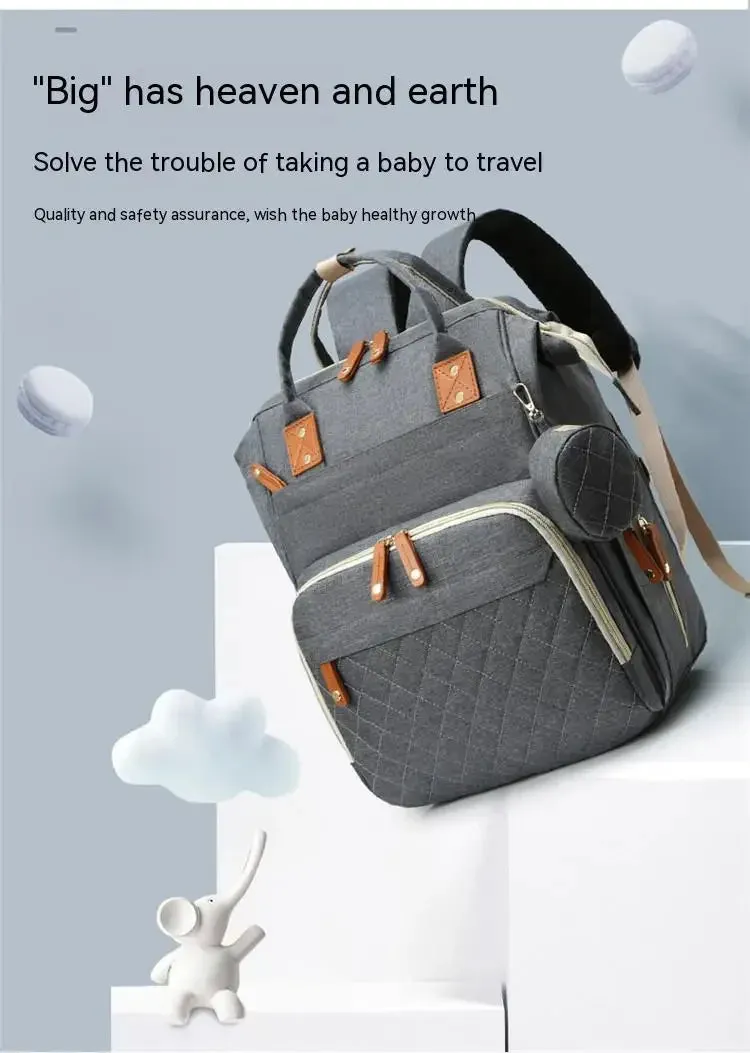 3-in-1 Diaper Backpack with Foldable Changing Pad