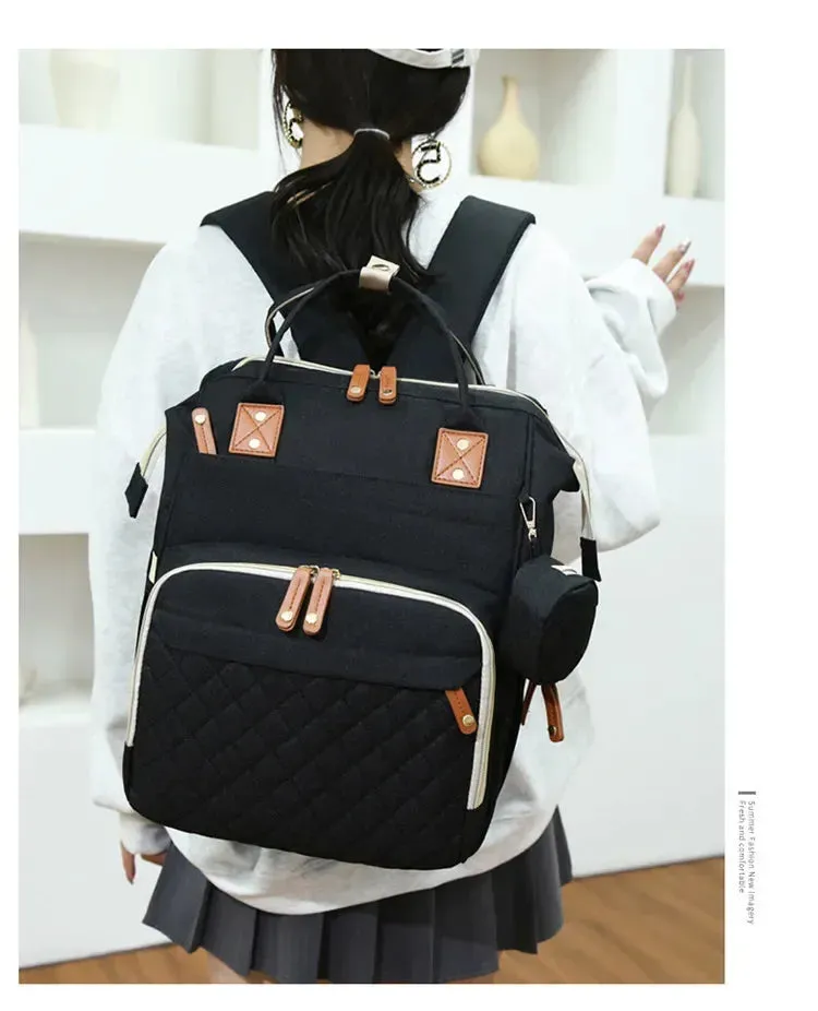 3-in-1 Diaper Backpack with Foldable Changing Pad