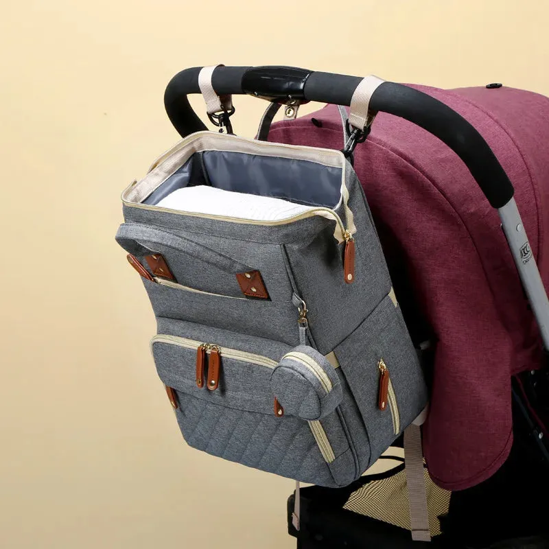 3-in-1 Diaper Backpack with Foldable Changing Pad