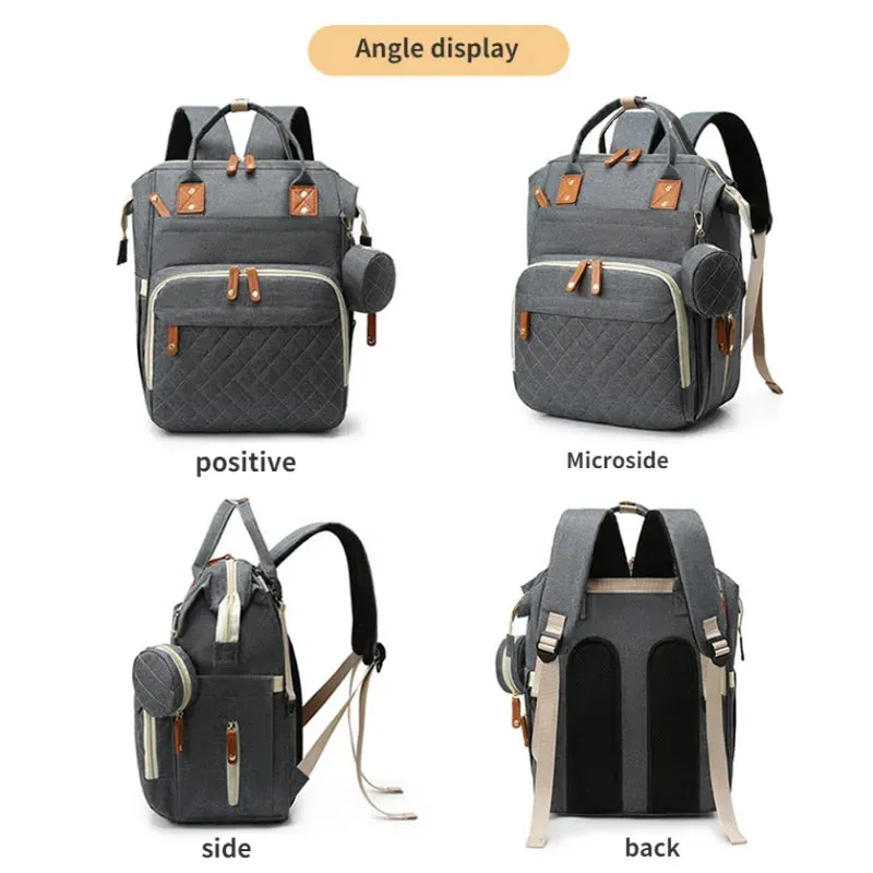3-in-1 Diaper Backpack with Foldable Changing Pad