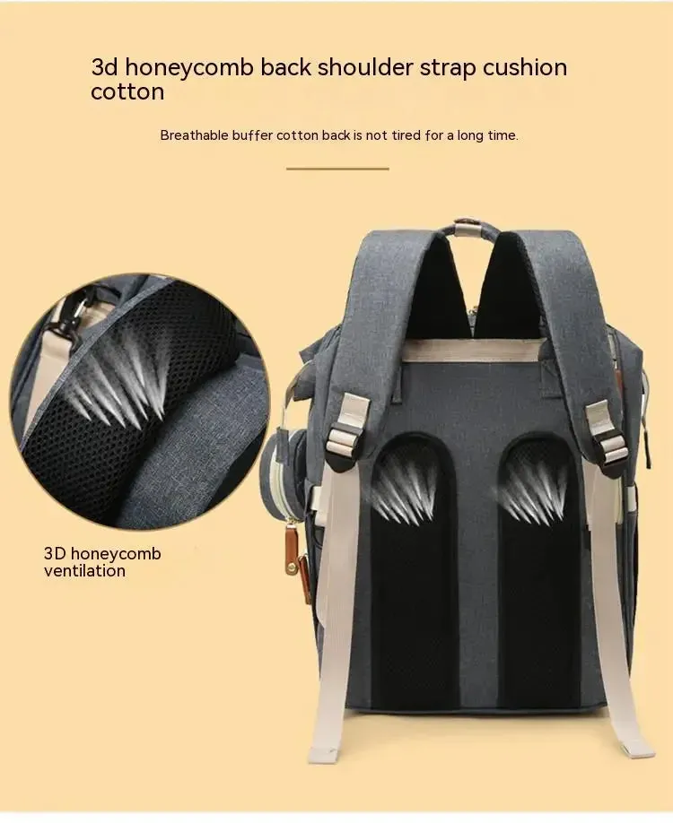 3-in-1 Diaper Backpack with Foldable Changing Pad
