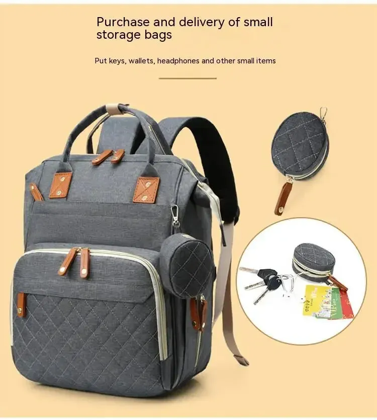 3-in-1 Diaper Backpack with Foldable Changing Pad