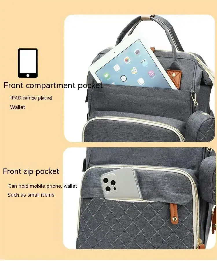 3-in-1 Diaper Backpack with Foldable Changing Pad