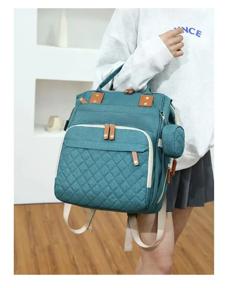 3-in-1 Diaper Backpack with Foldable Changing Pad