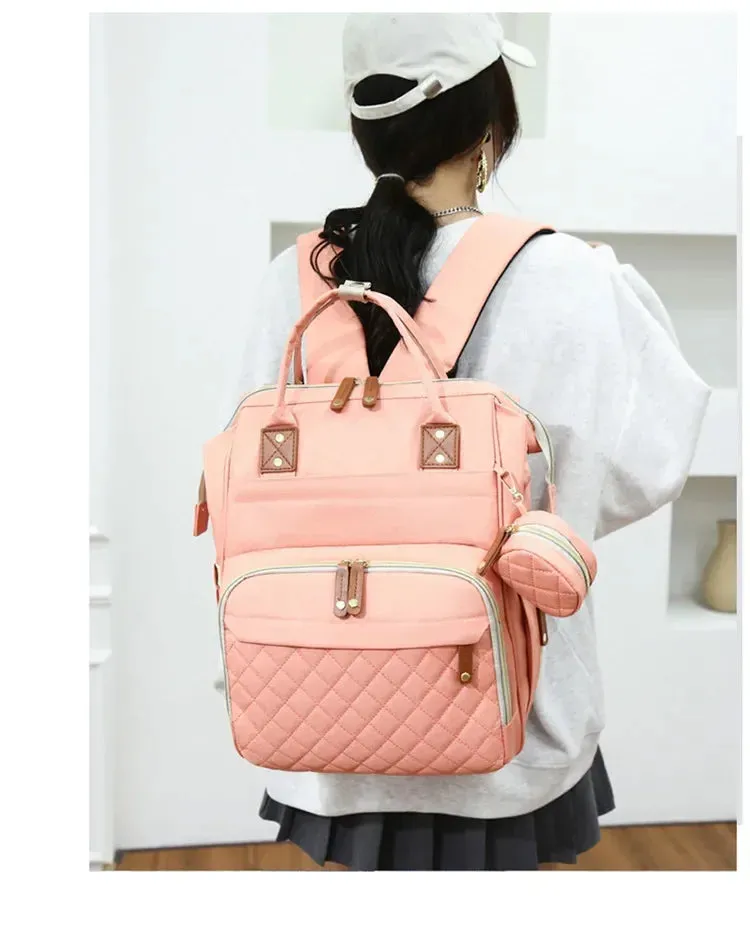 3-in-1 Diaper Backpack with Foldable Changing Pad