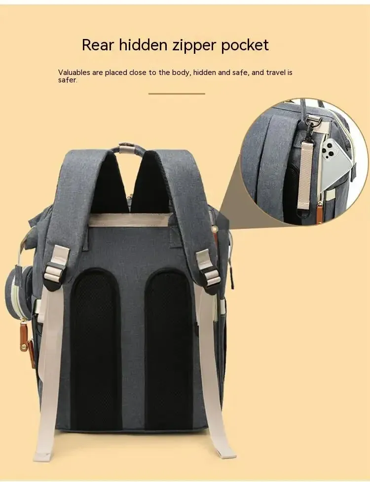 3-in-1 Diaper Backpack with Foldable Changing Pad