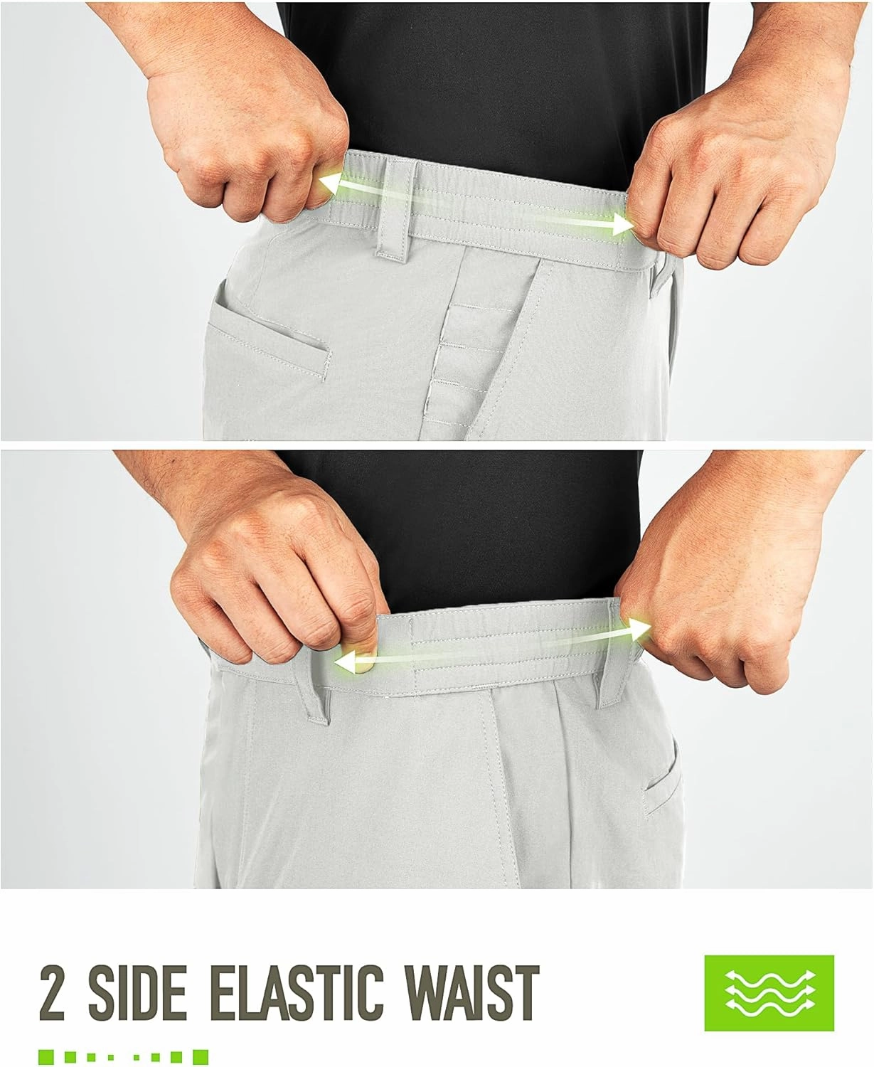 33,000ft Men's Golf Shorts 9" Dry Fit Stretch Golf Short UPF 50  Lightweight Flat Front Golf Shorts with Pockets