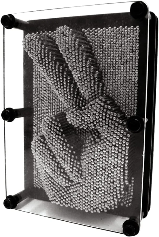 3D Metal Pin Art Board(6 x 8 Inches) Arouse Sense of Imagination,Innovative Boundless Creativity for Boys Girls