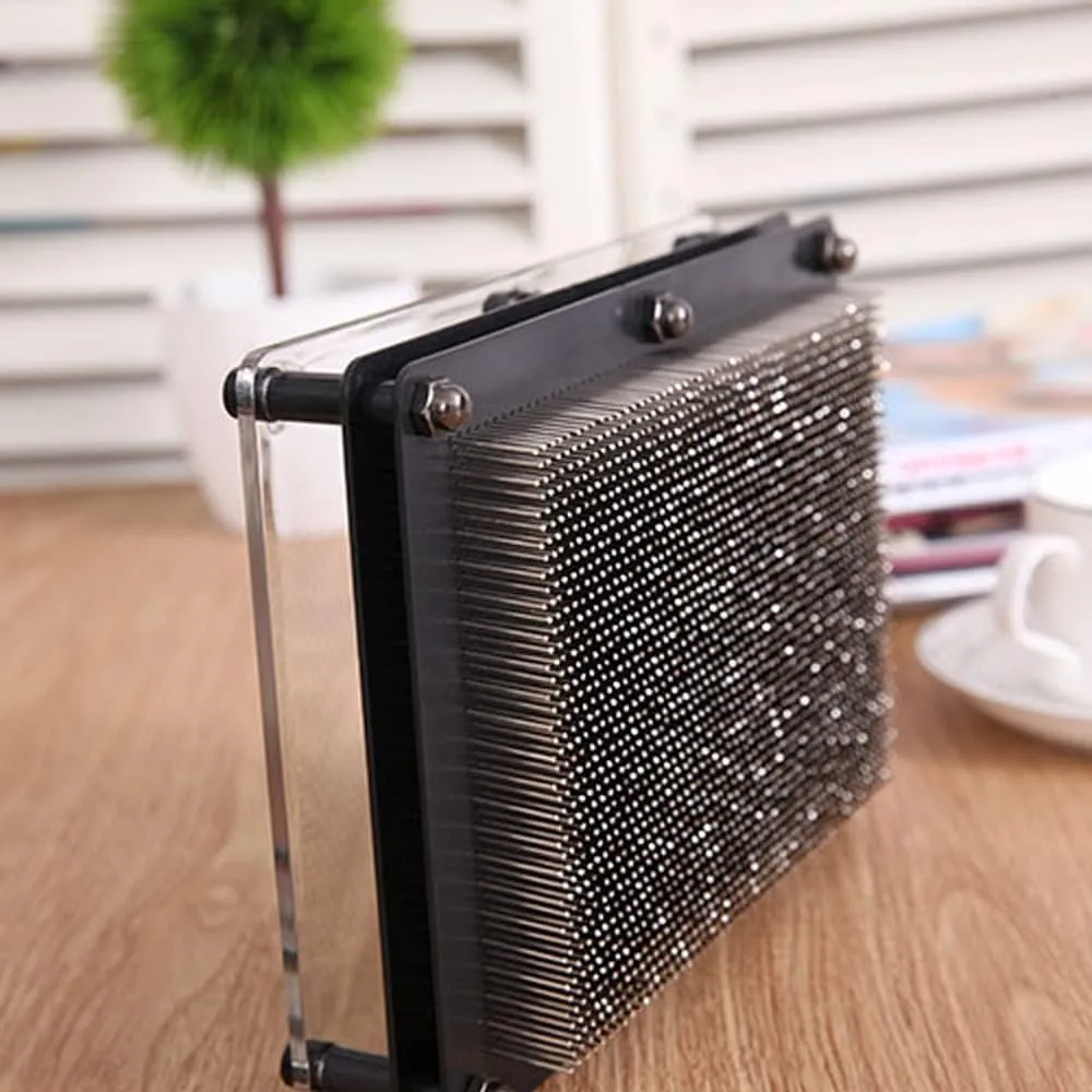 3D Metal Pin Art Board(6 x 8 Inches) Arouse Sense of Imagination,Innovative Boundless Creativity for Boys Girls
