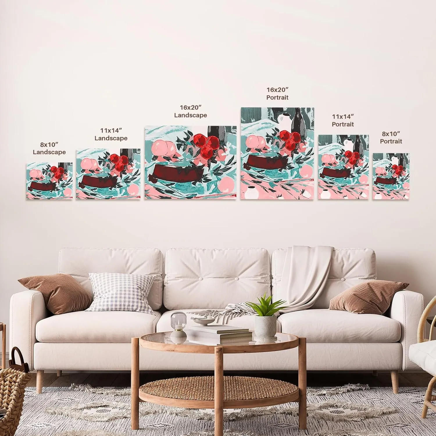 3dRose, Quilted Effect Colorful Triangle Squares Pattern, Museum Grade Canvas Wrap 11x14