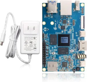 5 16GB Rockchip RK3588S 8-Core 64 Bit Single Board Computer, Up to 2.4GHz and 8K Video Codec Support Development Board Run Orange Pi/Ubuntu/Debian/Android 12 OS (16GB  Power Supply)