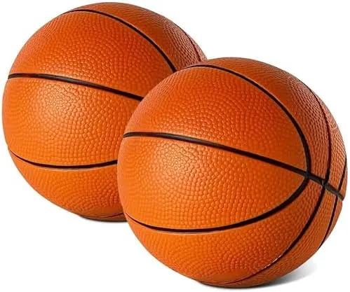 5” Foam Mini Basketball for Pro Mini Basketball Hoop, 2 Pack | Safe & Quiet Small Basketball for Over The Door Mini Hoop Basketball Sets