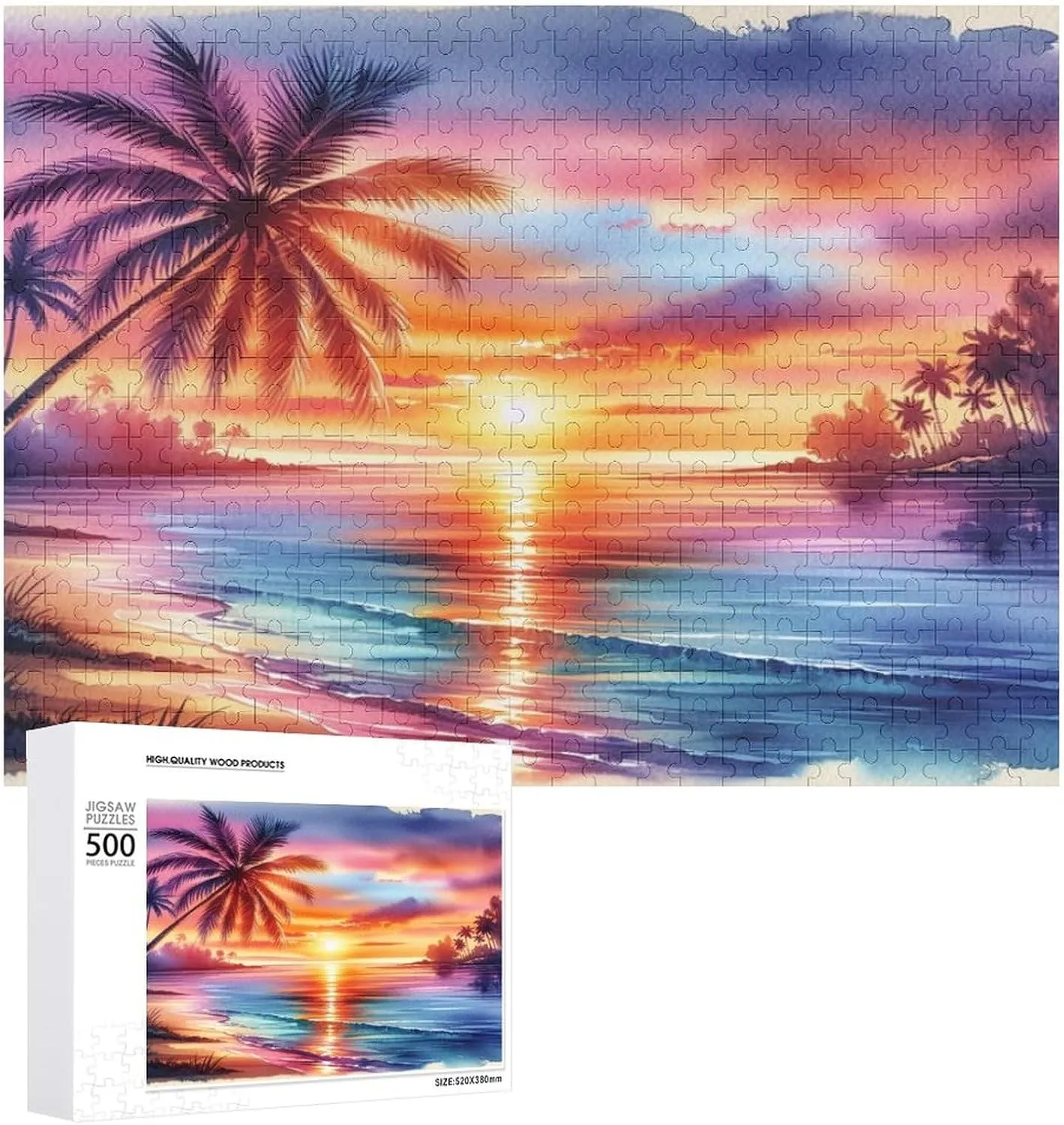 500 Piece Jigsaw Puzzles for Adults Car Plate Map Pattern Fun Games Creative Gifts for Family Friends Leisure Game Toy Art Gift for Women Men 20.5x15 Inch