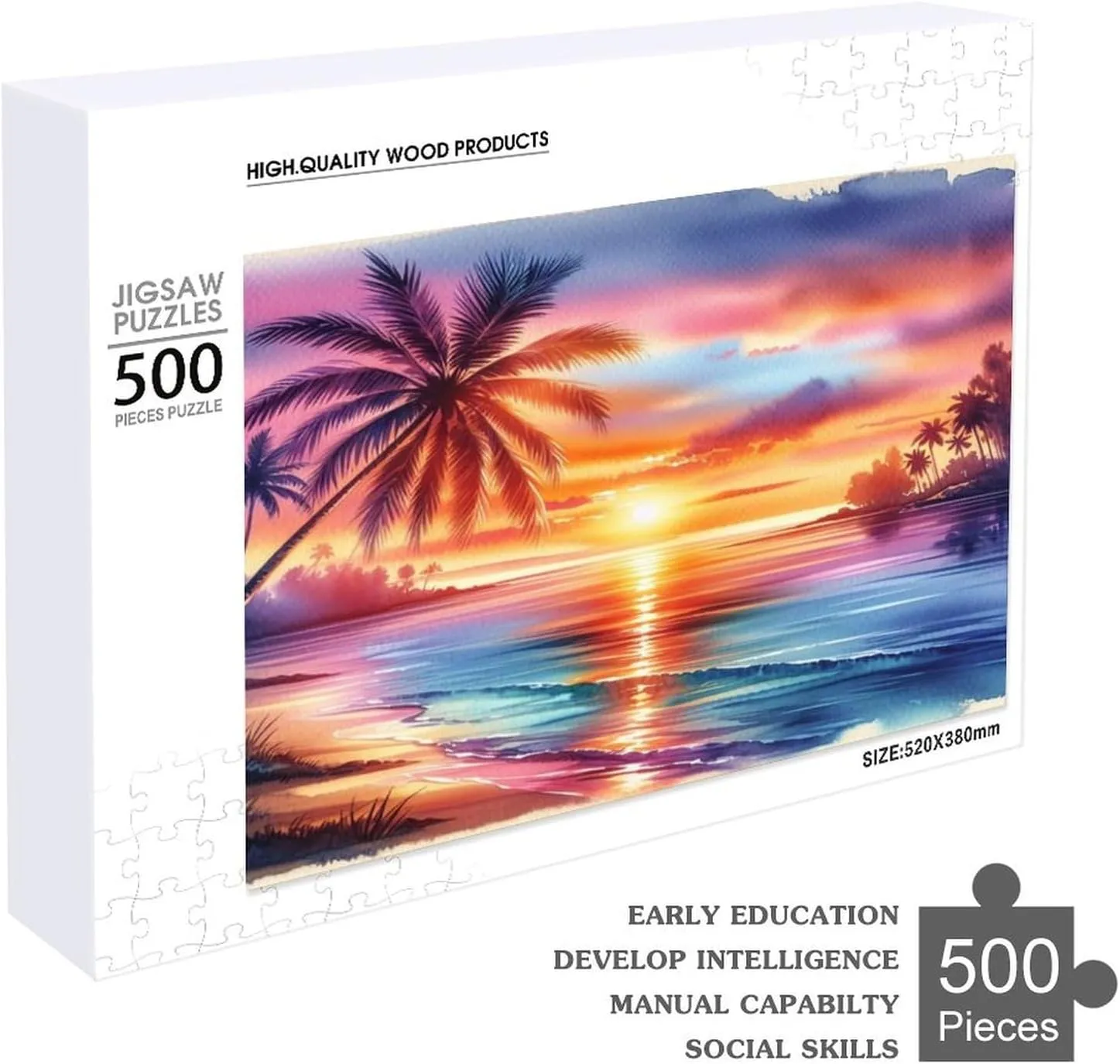 500 Piece Jigsaw Puzzles for Adults Car Plate Map Pattern Fun Games Creative Gifts for Family Friends Leisure Game Toy Art Gift for Women Men 20.5x15 Inch