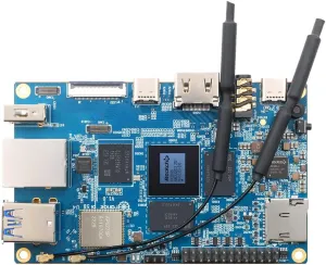 5B 16GB Rockchip RK3588S with 128GB eMMC 8 Core 64 Bit Wi-Fi6, BT5.0 Single Board Computer, 2.4GHz Frequency Open Source Board Run Orange Pi OS,Android,Debian,Ubuntu (Pi 5B 16G128G)