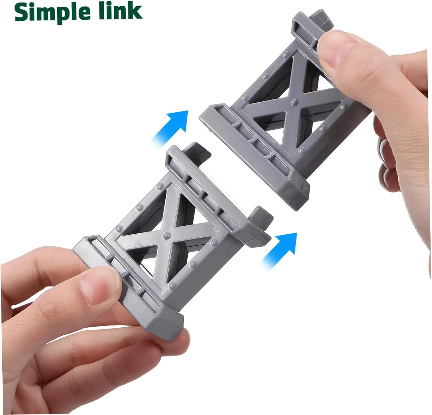 6 Pcs Train Track Toys Train Track Bridge Supports Track Support Bridge Support for Wood Train Railway Accessories Train Bridge Pier Train Accessories Train Bridge Riser