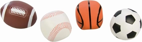 62164 Soft Sports Balls, Set of 4, 10 cm, Multicoloured