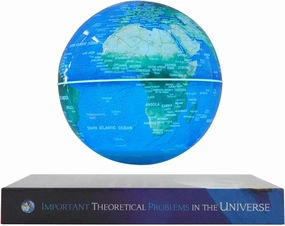 6" Magnetic Levitation Floating Globe Anti Gravity Rotating World Map with LED Light 7 Colors Display Floating Globe for Children Educational Gift Home Office Desk Decor (Book Holder)