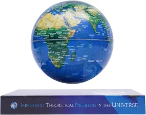 6" World Geographic Globes Floating Globe Lamp Anti Gravity 360 Rotating World Map with LED Light Magnetic Levitating Globe Home Office Desk Decor Creative Birthday Christmas Gifts
